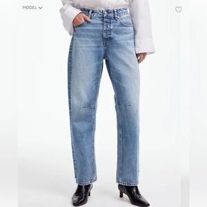 Madewell Darted Barrel-Leg Jean